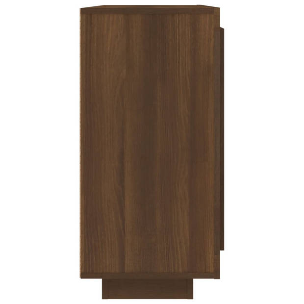 vidaXL Dressoir 92x35x75 cm bewerkt hout bruin eikenkleur