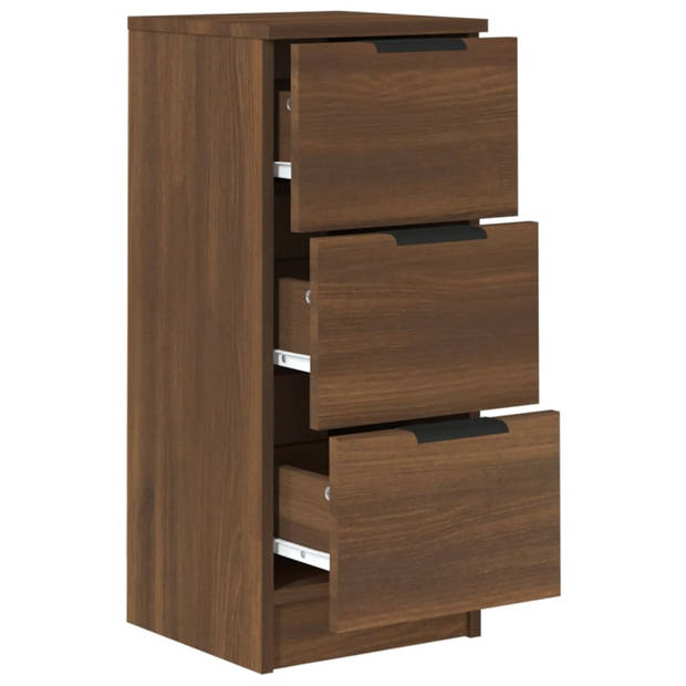 The Living Store Dressoir - The Living Store - Bijzetkast - 30x30x70 cm - Bruineiken