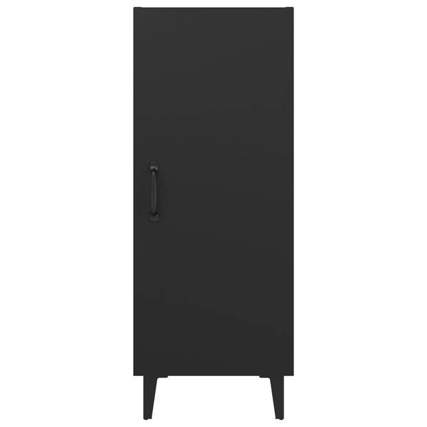 The Living Store Dressoir Zwart - 34.5 x 34 x 90 cm - Praktisch - Trendy en Hoogwaardig