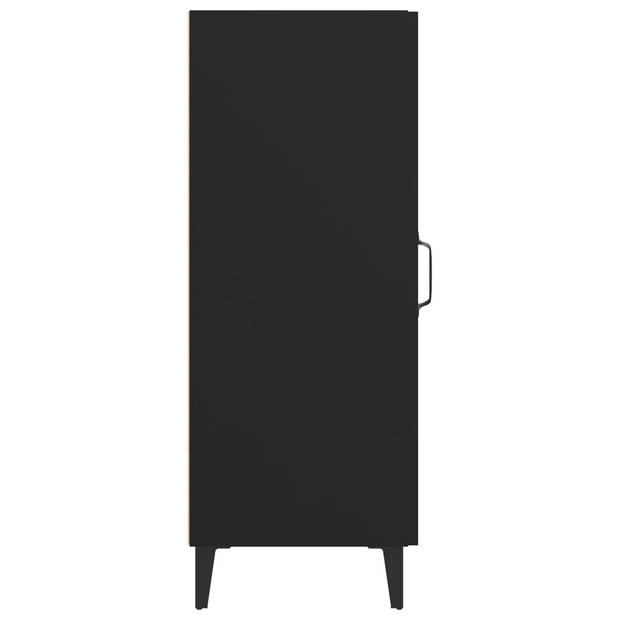 The Living Store Dressoir Zwart - 34.5 x 34 x 90 cm - Praktisch - Trendy en Hoogwaardig