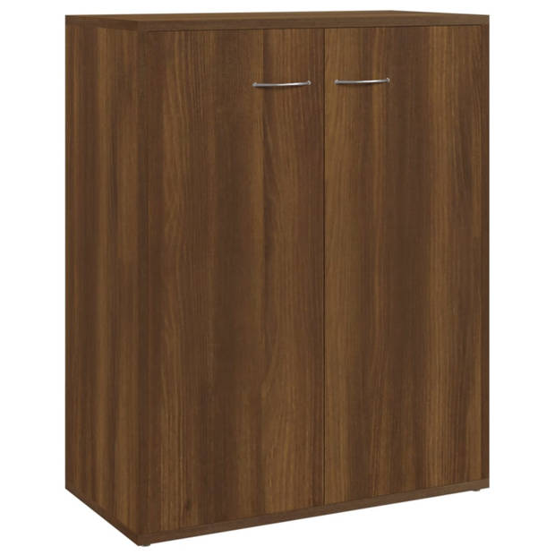 vidaXL Dressoir 60x30x75 cm bewerkt hout bruin eikenkleur