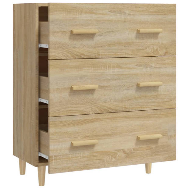 The Living Store Dressoir - Buffetkast - 70x34x90cm - Sonoma Eiken