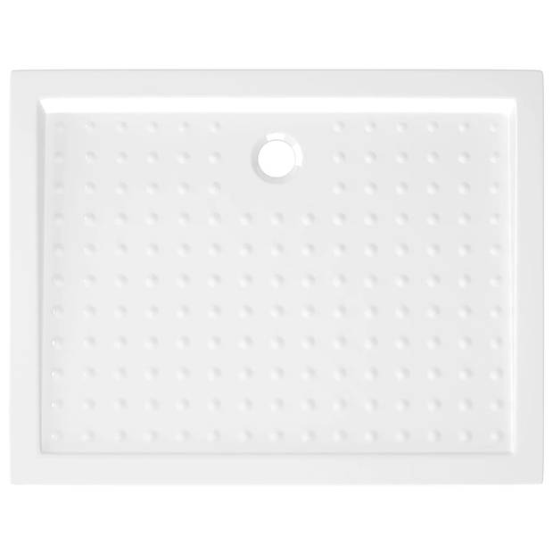 vidaXL Douchebak met noppen 90x70x4 cm ABS wit