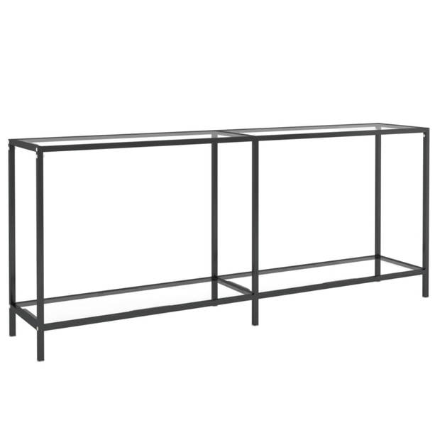 vidaXL Wandtafel 180x35x75,5 cm gehard glas transparant