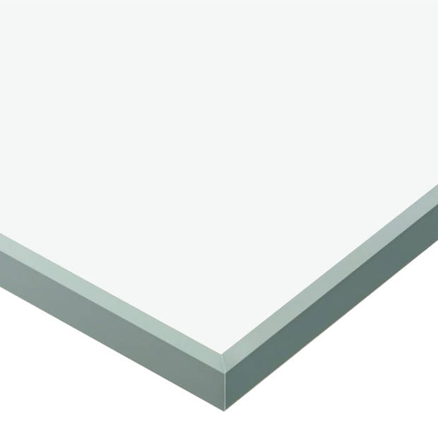 vidaXL Schuifdeur 76x205 cm ESG-glas en aluminium zilverkleurig