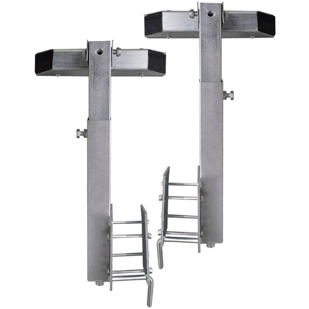 Stalen frame ondersteuning voor de boot aanhanger 63-88 cm (set van 2)