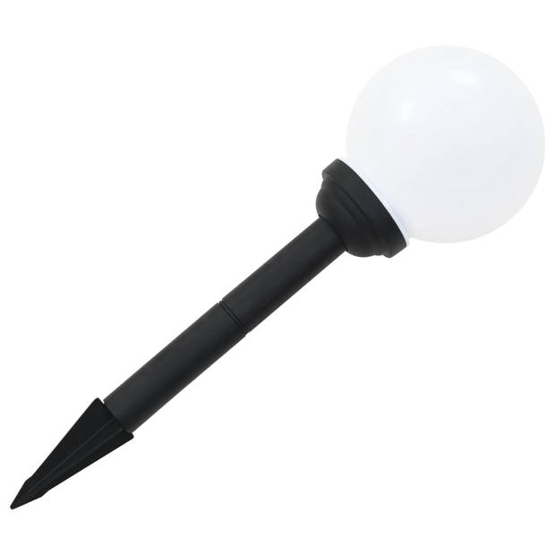 vidaXL Solarlampen 6 st LED rond 20 cm RGB