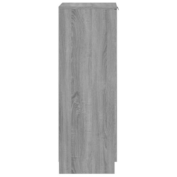 vidaXL Schoenenkast 30x35x100 cm bewerkt hout grijs sonoma eikenkleur