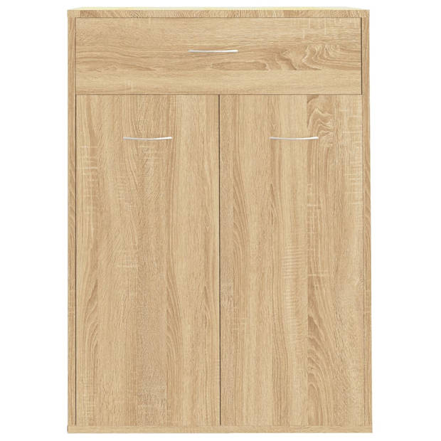 vidaXL Schoenenkast 60x35x84 cm bewerkt hout sonoma eikenkleurig