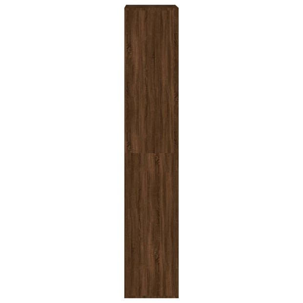 vidaXL Schoenenkast 54x34x183 cm bewerkt hout bruin eikenkleur