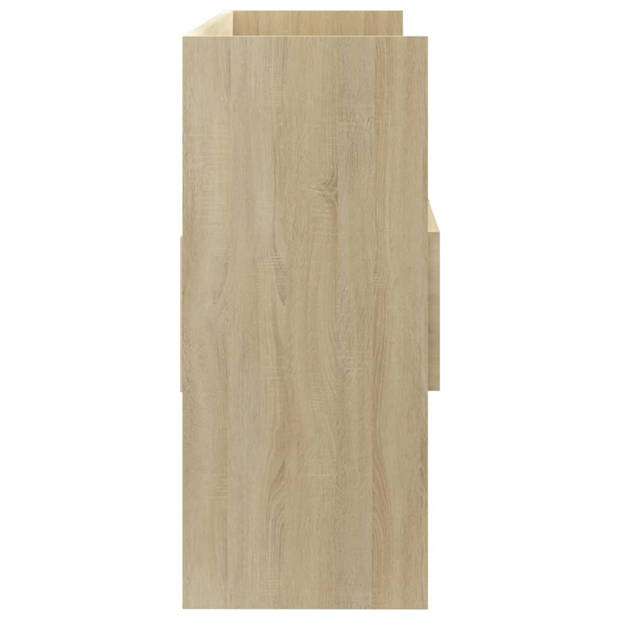 vidaXL Dressoir 105x30x70 cm bewerkt hout sonoma eikenkleurig