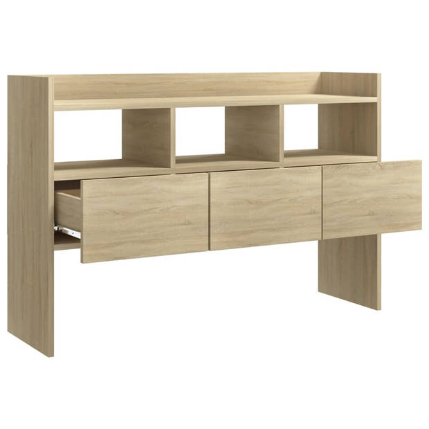 vidaXL Dressoir 105x30x70 cm bewerkt hout sonoma eikenkleurig