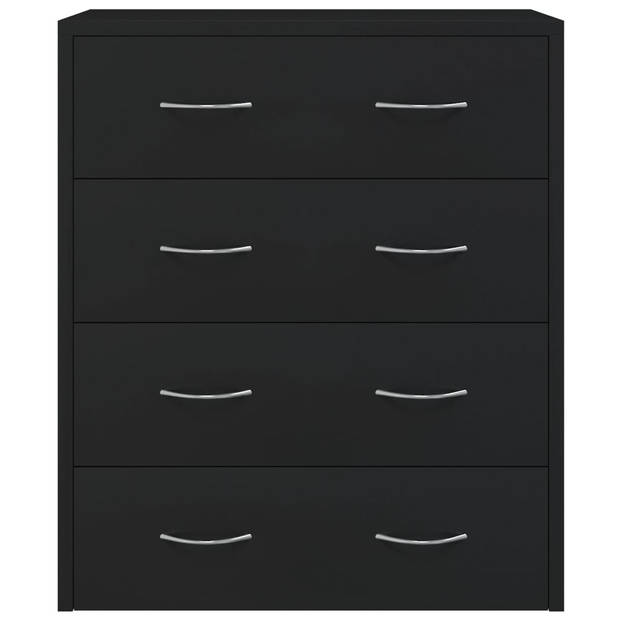 The Living Store Dressoir - Niet gespecificeerd - Meubelen - 60 x 30.5 x 71 cm - Zwart