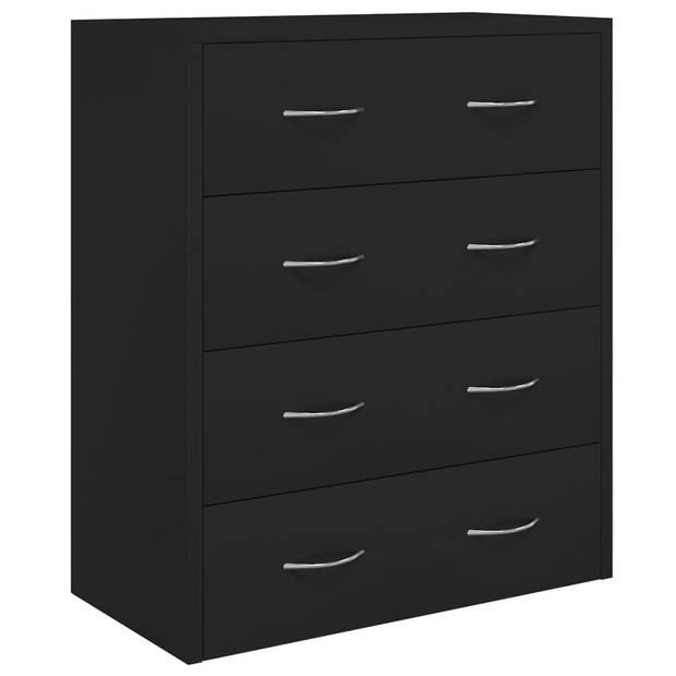 The Living Store Dressoir - Niet gespecificeerd - Meubelen - 60 x 30.5 x 71 cm - Zwart