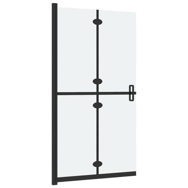 vidaXL Inloopdouchewand inklapbaar 70x190 cm ESG-glas mat