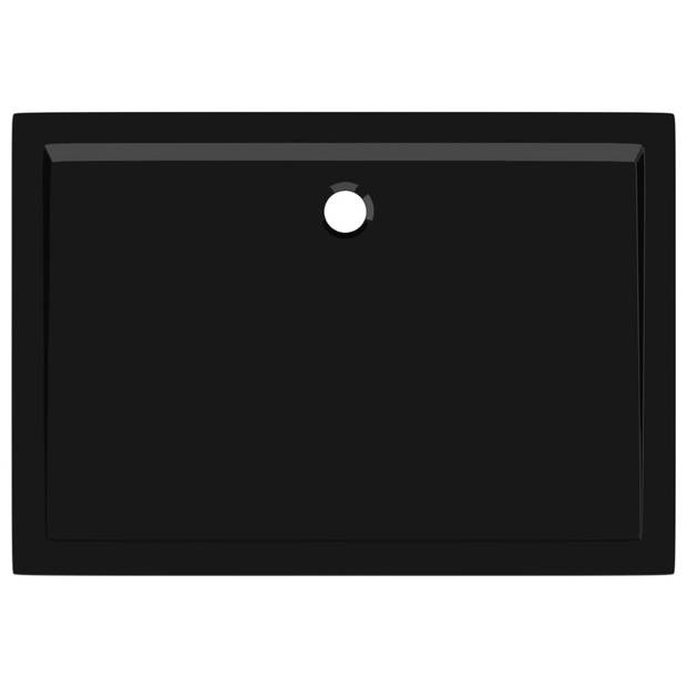 vidaXL Douchebak rechthoekig 80x110 cm ABS zwart