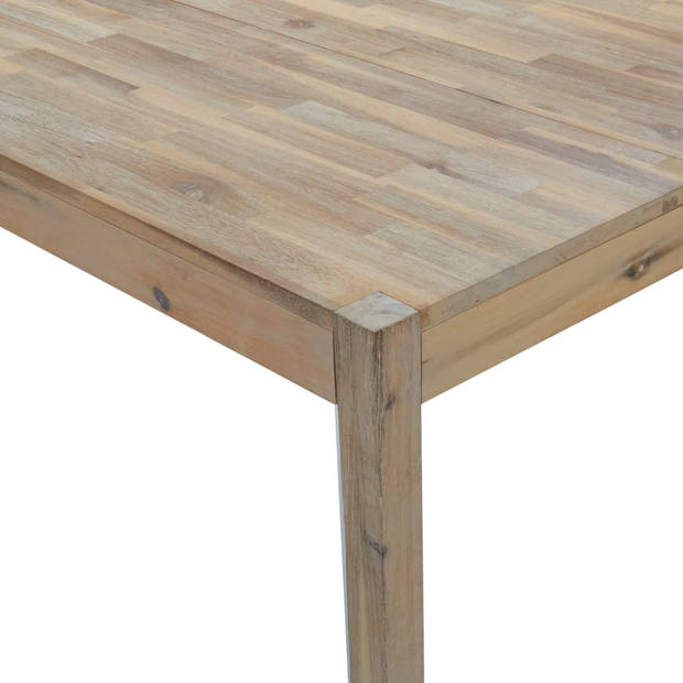 vidaXL Eettafel 110x70x75 cm massief acaciahout