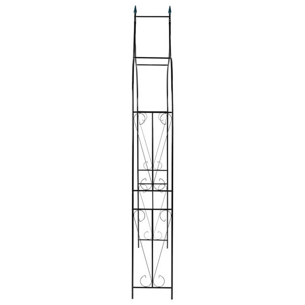 vidaXL Tuinboog 120x38x258 cm ijzer donkergroen