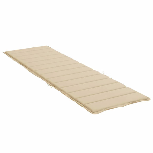 vidaXL Ligbedkussen 200x70x3 cm oxford stof beige