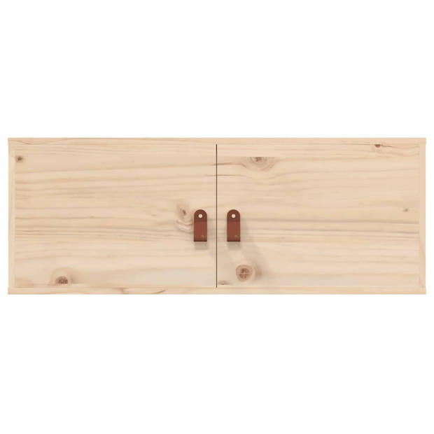 vidaXL Wandkast 80x30x30 cm massief grenenhout