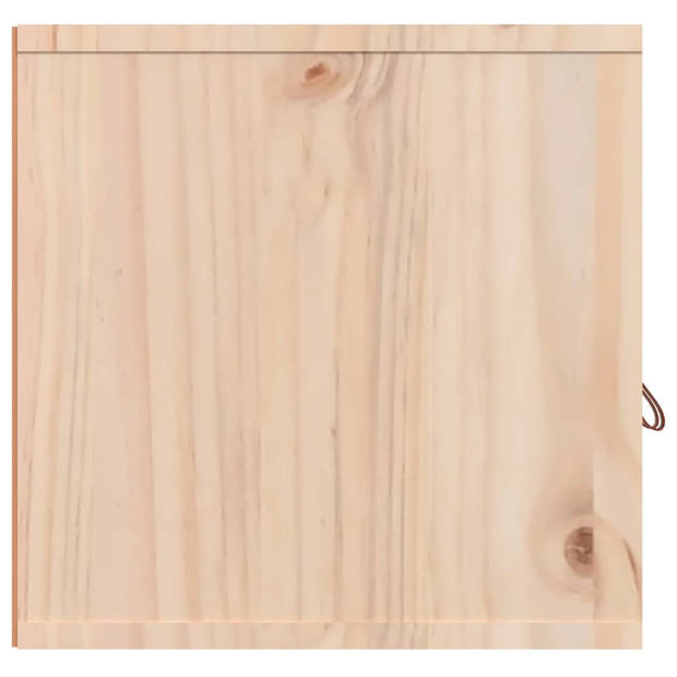 vidaXL Wandkast 80x30x30 cm massief grenenhout