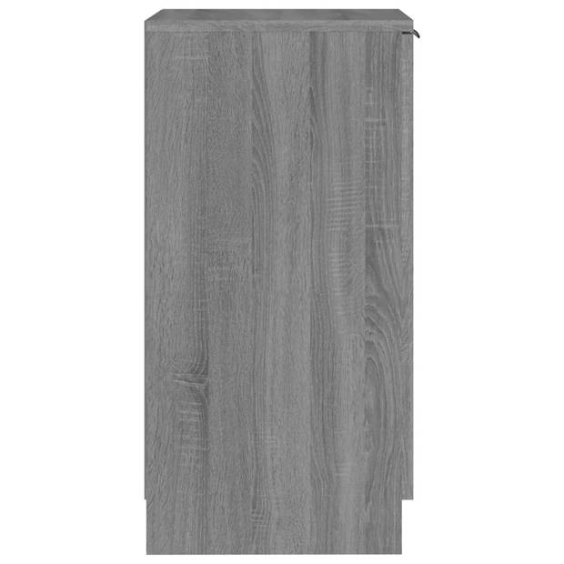 vidaXL Schoenenkast 30x35x70 cm bewerkt hout grijs sonoma eikenkleurig