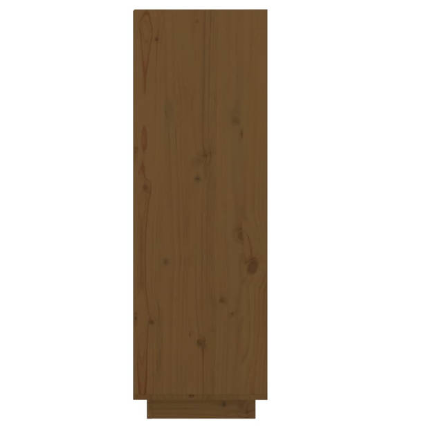 vidaXL Schoenenkast 30x34x105 cm massief grenenhout honingbruin