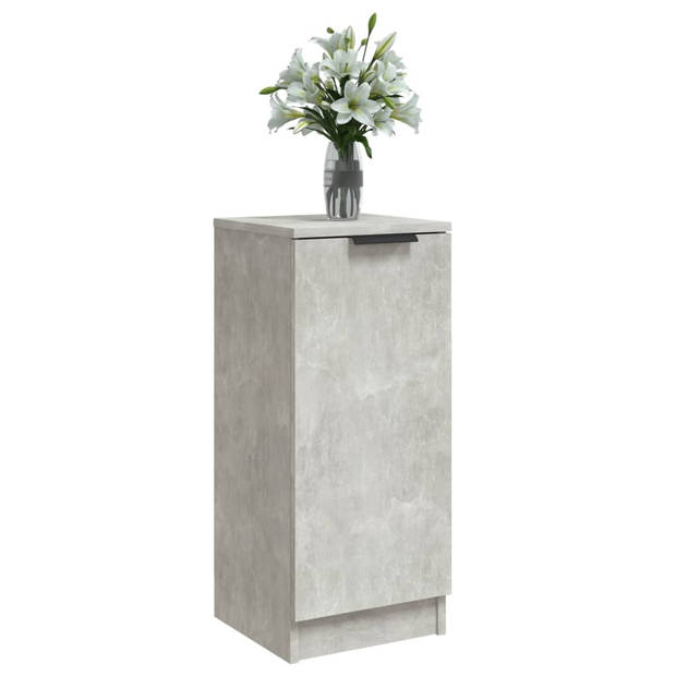 The Living Store Dressoir Betongrijs - 30x30x70 cm - Praktisch materiaal