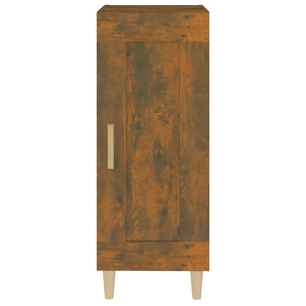 The Living Store Dressoir - gerookt eiken - 34.5 x 34 x 90 cm - Duurzaam bewerkt hout