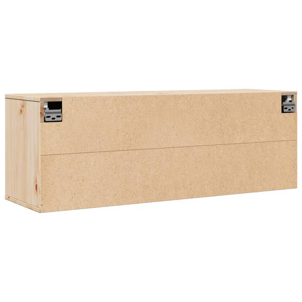 vidaXL Wandkast 100x30x35 cm massief grenenhout