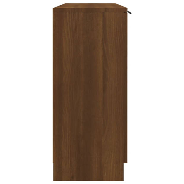 vidaXL Dressoir 90,5x30x70 cm bewerkt hout bruin eikenkleur