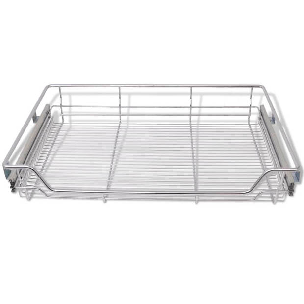 The Living Store Metalen Korflades - 80 cm - Volledig Uitschuifbaar - Draagvermogen 25 kg