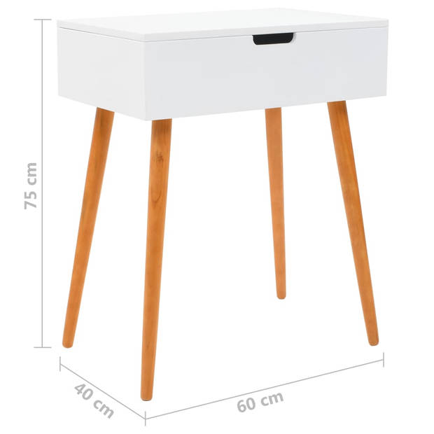 vidaXL Kaptafel met spiegel 60x40x75 cm MDF