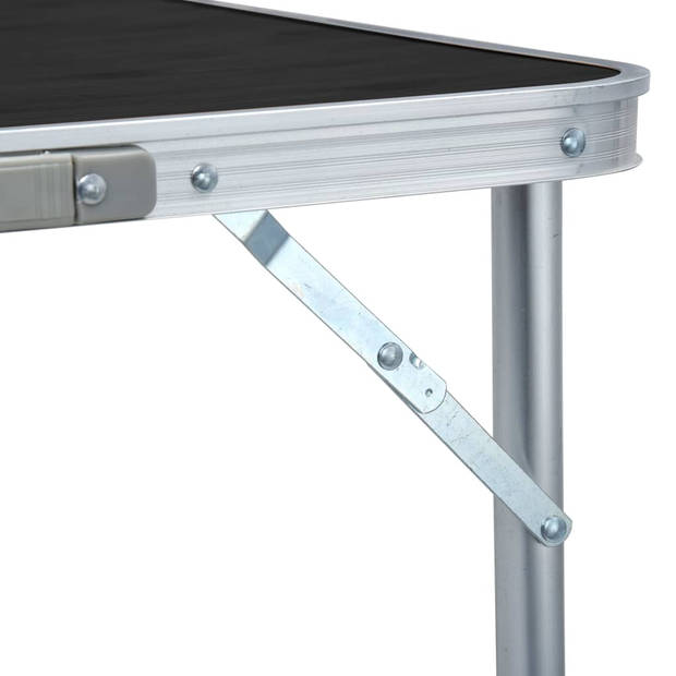 vidaXL Campingtafel inklapbaar 240x60 cm aluminium grijs