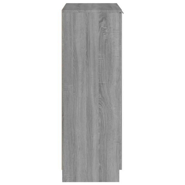 vidaXL Schoenenkast 59x35x100 cm bewerkt hout grijs sonoma eikenkleur