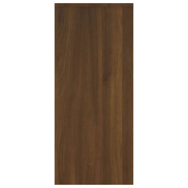 vidaXL Dressoir 102x33x75 cm bewerkt hout bruin eikenkleur