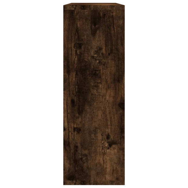 vidaXL Wandschap 104x20x58,5 cm bewerkt hout gerookt eikenkleurig