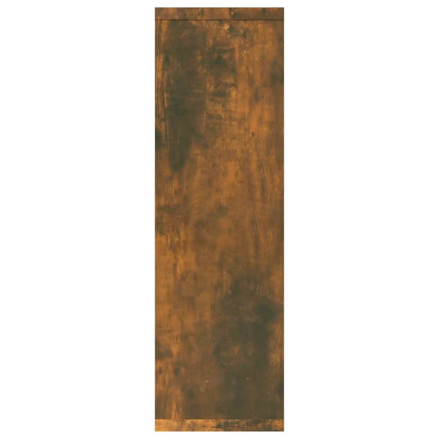 The Living Store Wandplank Smoked Oak 85x16x52.5 cm - Houten Schap