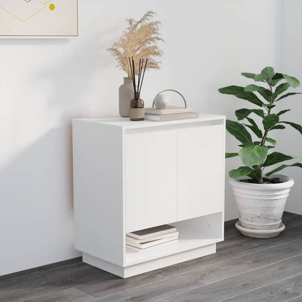 The Living Store Dressoir - wit - 70 x 41 x 75 cm - minimalistisch design