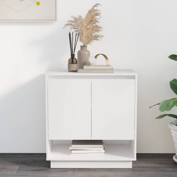 The Living Store Dressoir - wit - 70 x 41 x 75 cm - minimalistisch design