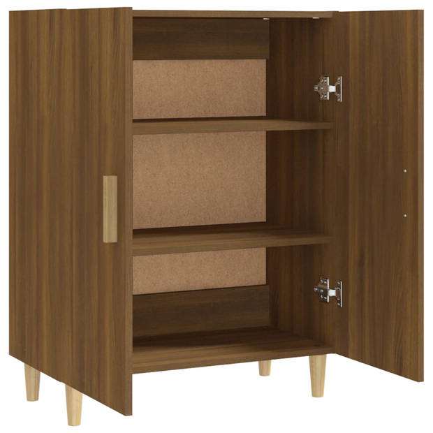 vidaXL Dressoir 70x34x90 cm bewerkt hout bruin eikenkleur