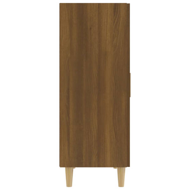 vidaXL Dressoir 70x34x90 cm bewerkt hout bruin eikenkleur