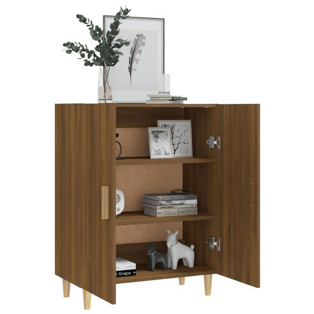 The Living Store Dressoir - Klassiek - Bergruimte - Afmeting- 70 x 34 x 90 cm - Bruineiken