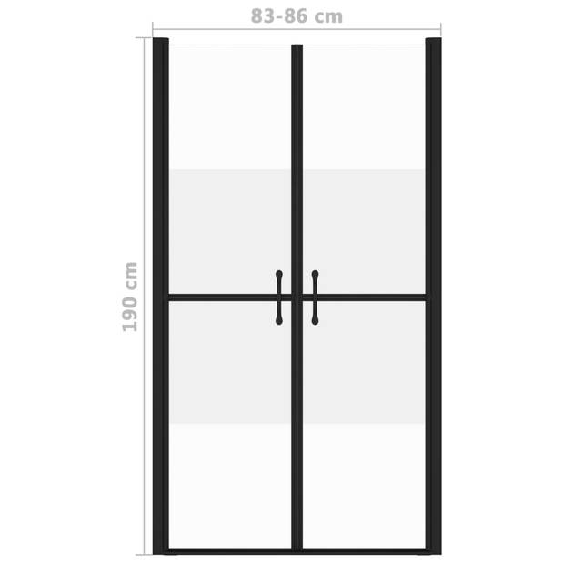 vidaXL Douchedeur (83-86)x190 cm ESG halfmat