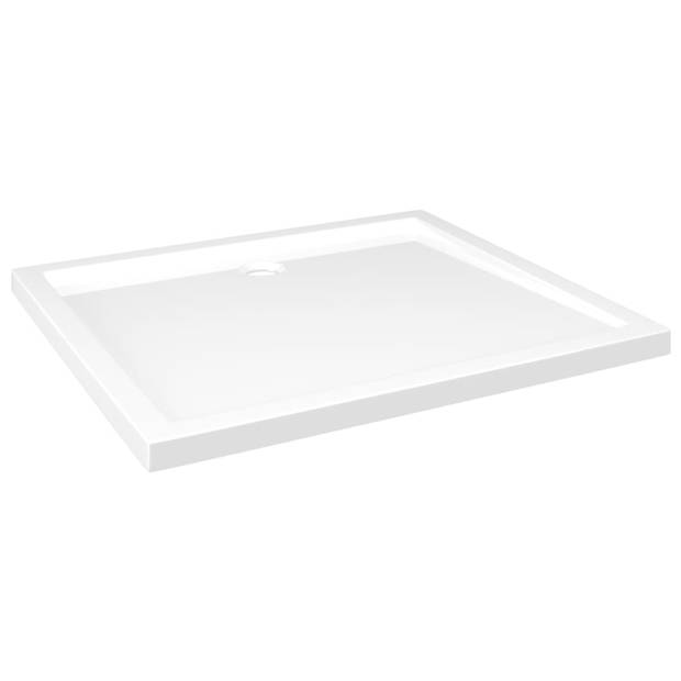 vidaXL Douchebak rechthoekig 80x90 cm ABS wit