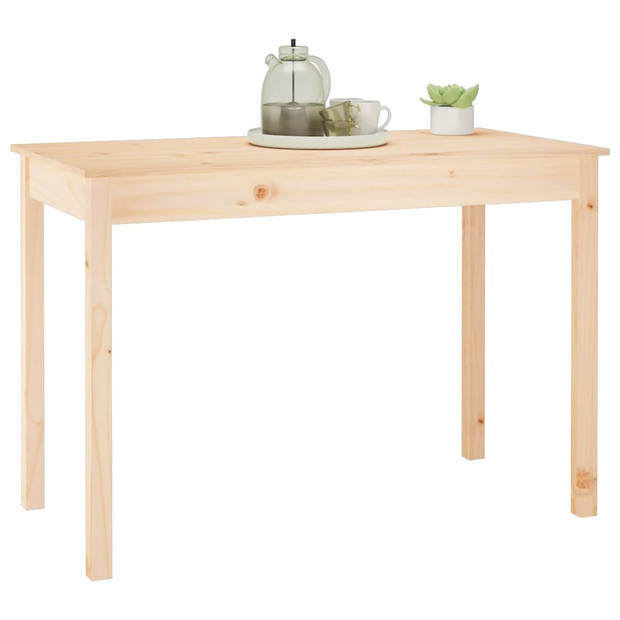 vidaXL Eettafel 110x55x75 cm massief grenenhout