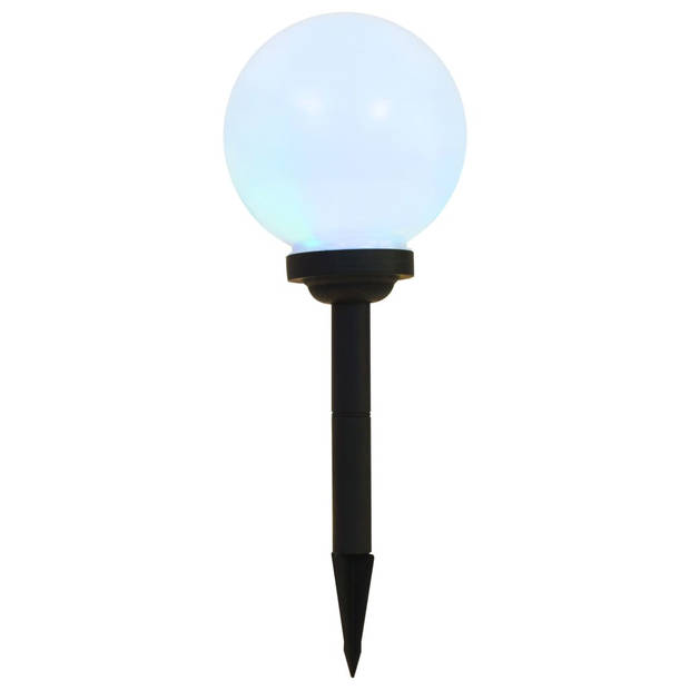 vidaXL LED-solarlampen rond 20 cm RGB 3 st