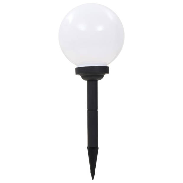 vidaXL LED-solarlampen rond 20 cm RGB 3 st