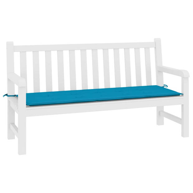 vidaXL Tuinbankkussen 200x50x3 cm oxford stof blauw