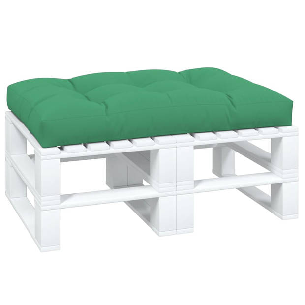 vidaXL Palletkussen 120x80x12 cm stof groen